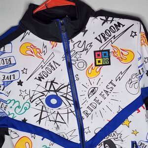Demolition Brand Jacket Boys Size‎ S/8 Zip Front Art As Fashion Kids SEE PHOTOS